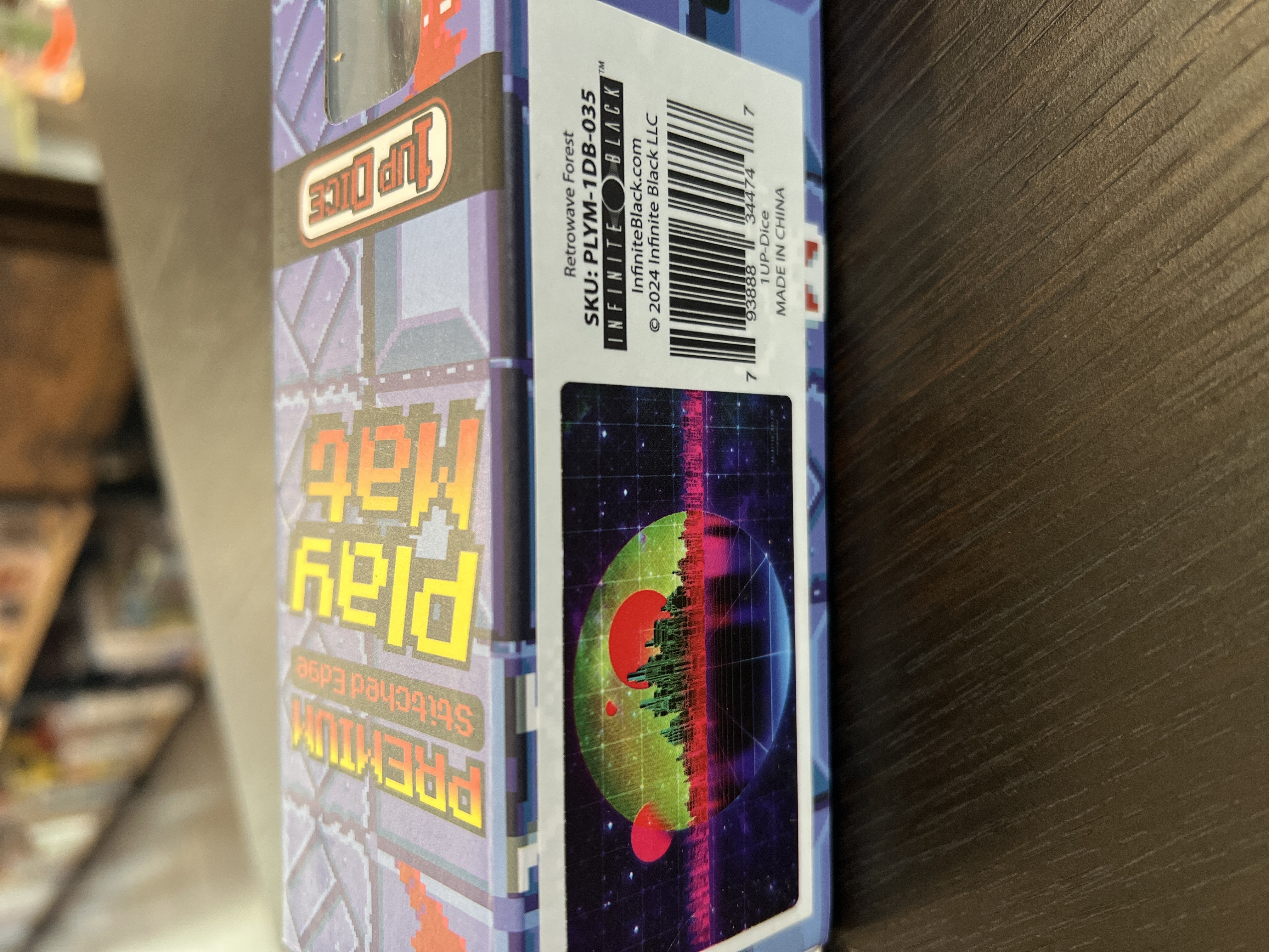 Premium Stitched Retrowave Playmat Forest