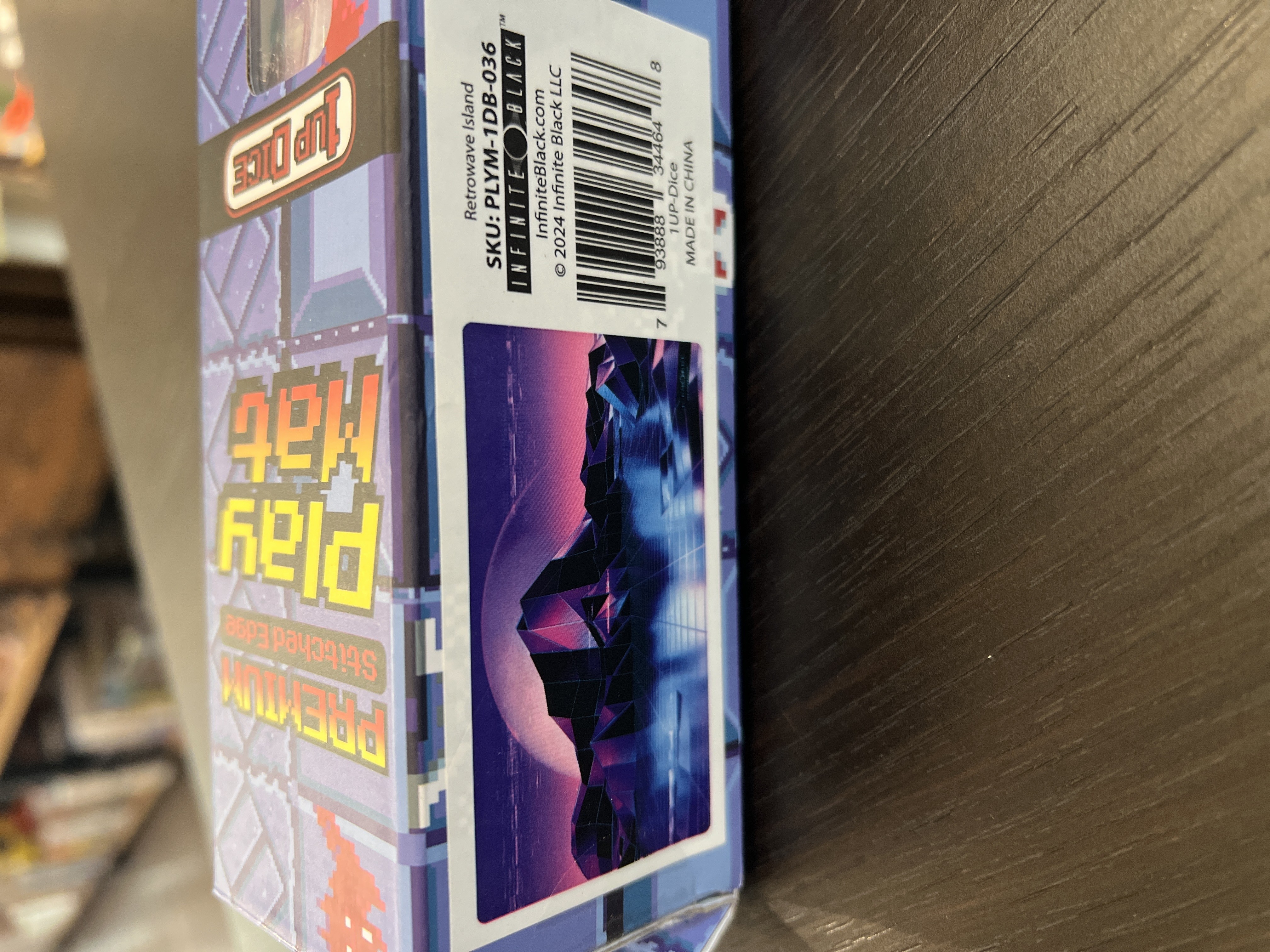 Premium Stitched Retrowave Playmat Island